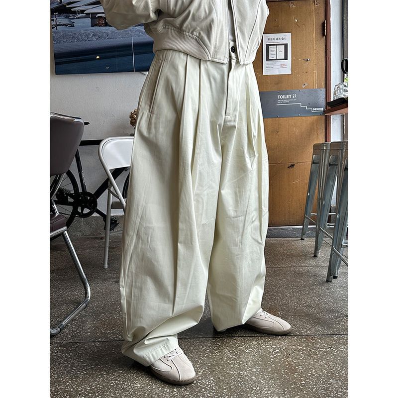 LAURANT（ロラン）の「 [Unisex] Balloon pin tuck strap pants(2color)（Pants）」