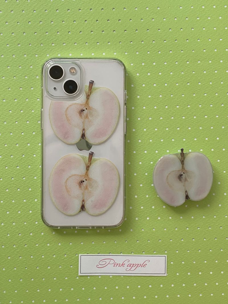 inimini(イニミニ)の「pink apple case - jelly hard(Smartphone Accessories)」
