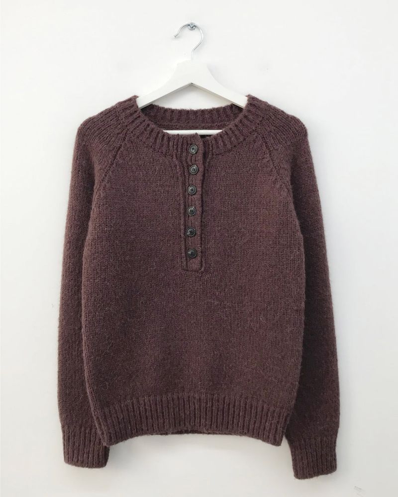 Lambswool alpaca knit (4color)