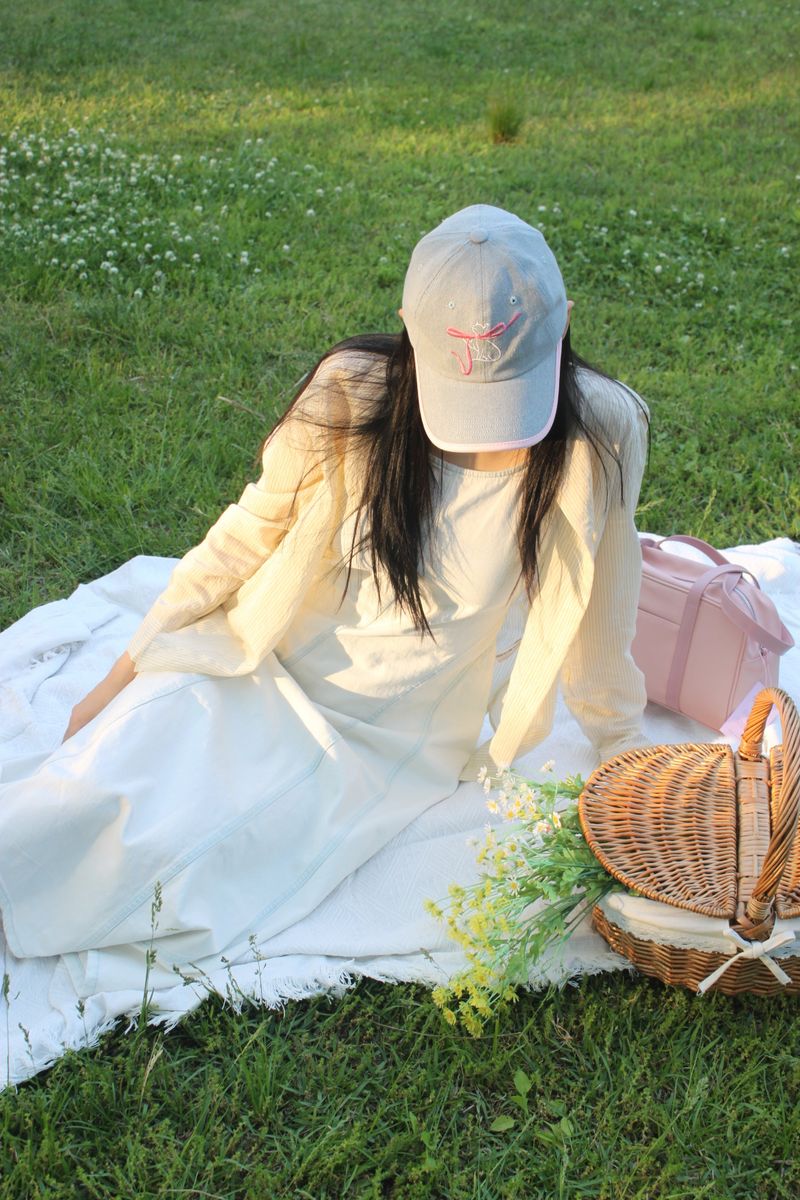 RIBON CAT DENIM BALL CAP