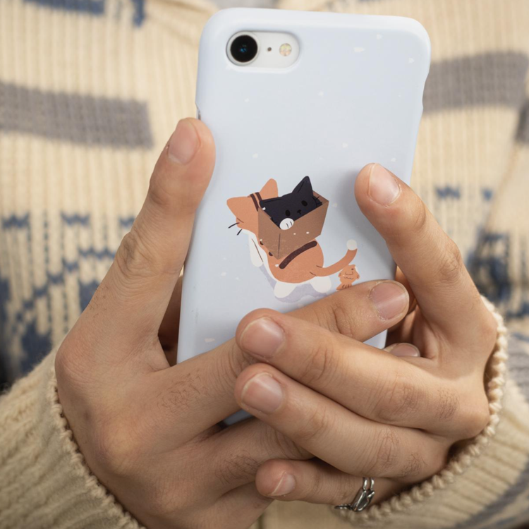 Snowcat phone case