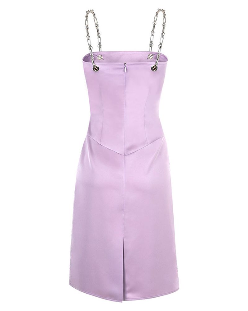 Marble Tailored Dress _ Lilac