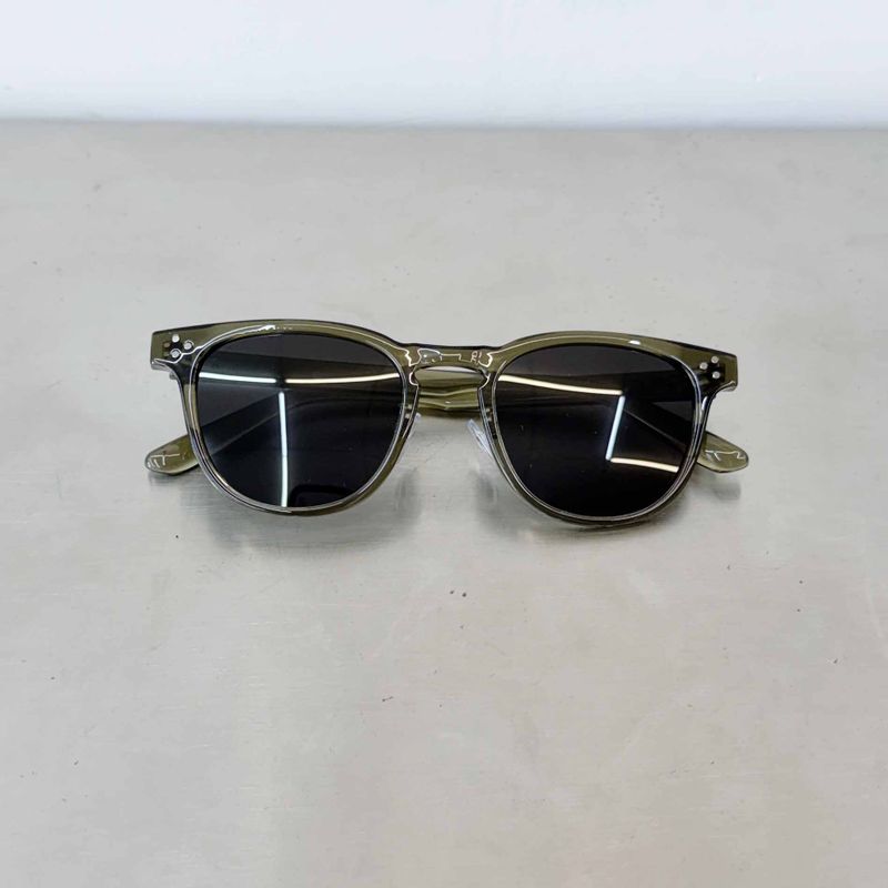 Olive Transparent Sunglasses