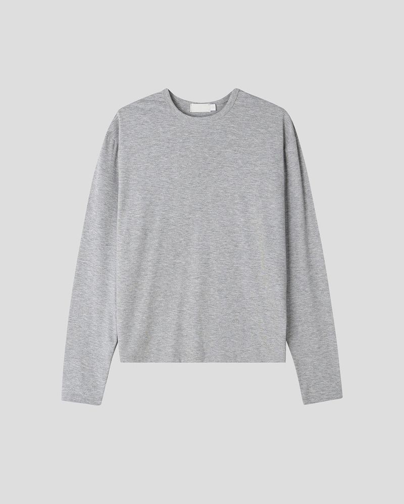 Silky Basic Layered Long Sleeve T-Shirt