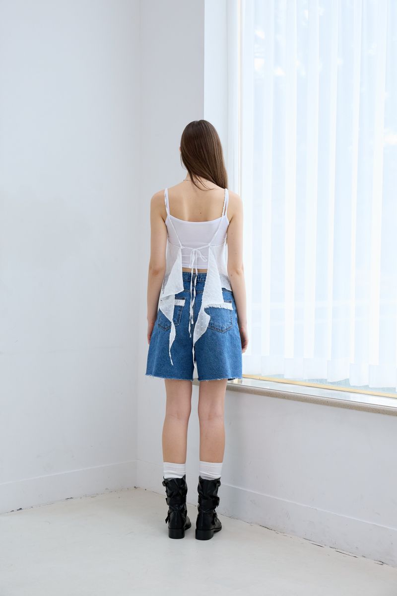 ハーフデニムショートパンツ