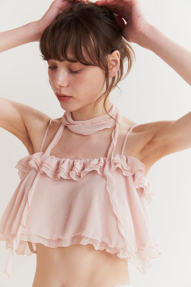 LILY SCARF TOP pink