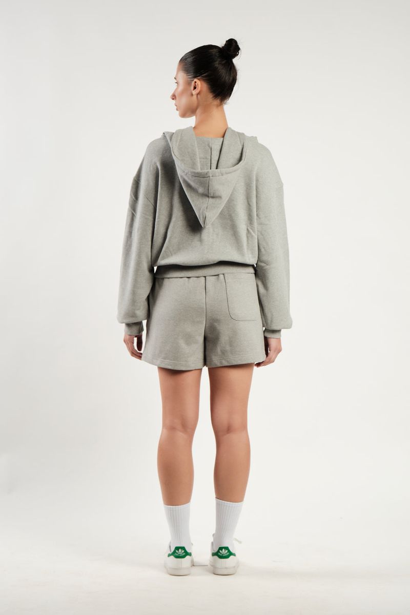 TEMPUS PATCH SHORT PANTS [GREY MELANGE]
