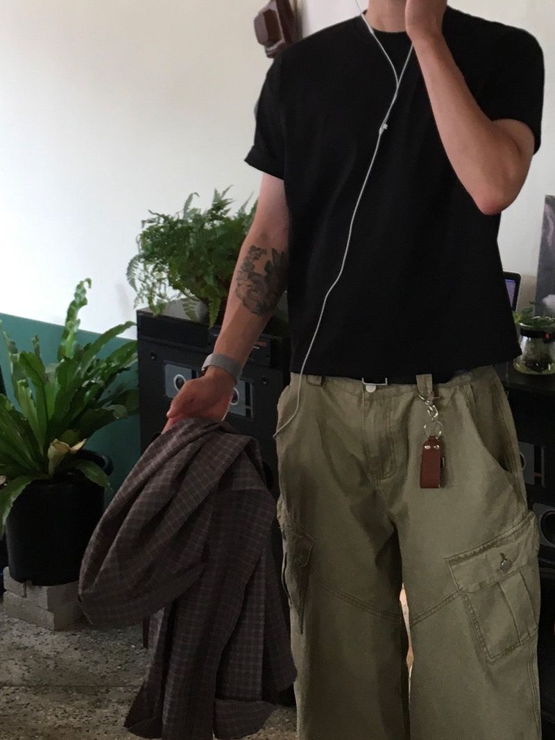 Pigment Diagonal Seam Cargo Pants (3 Colors)