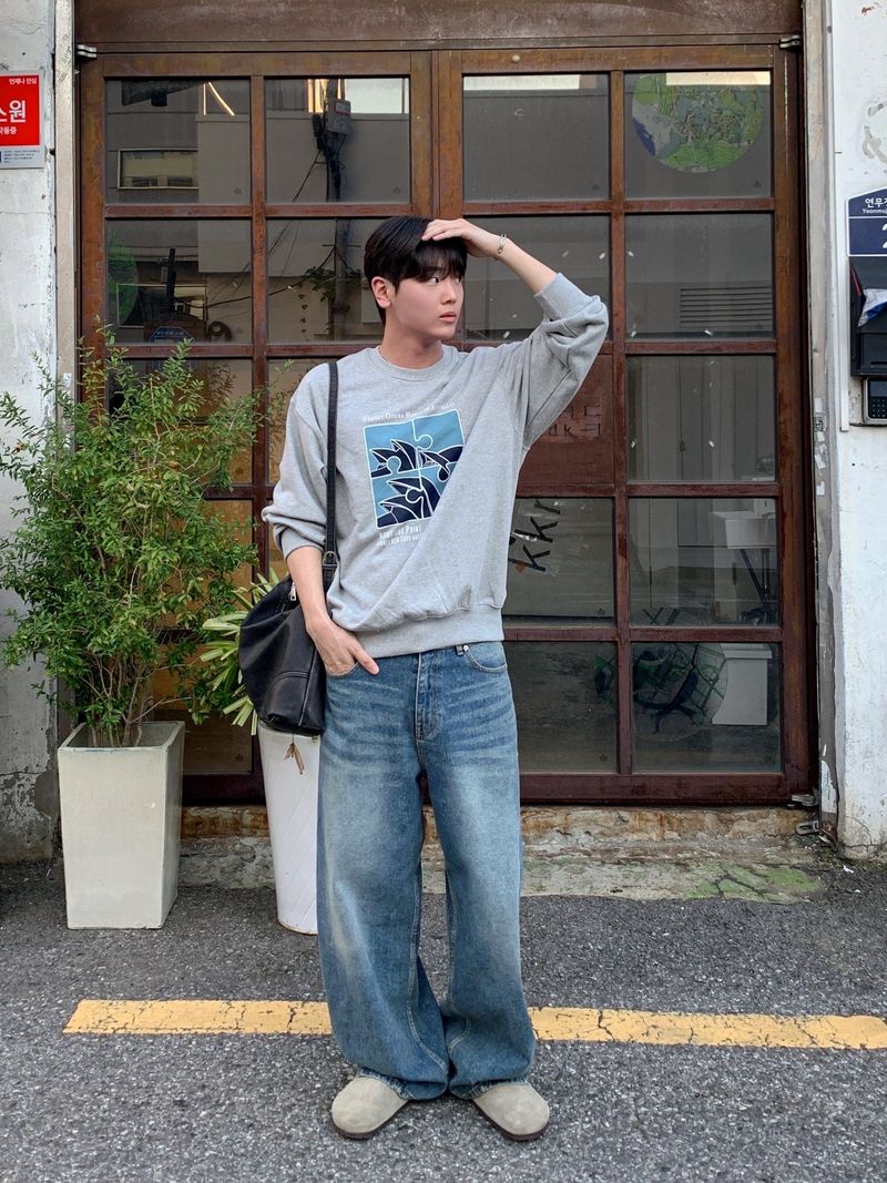 MR Dat long wide Denim