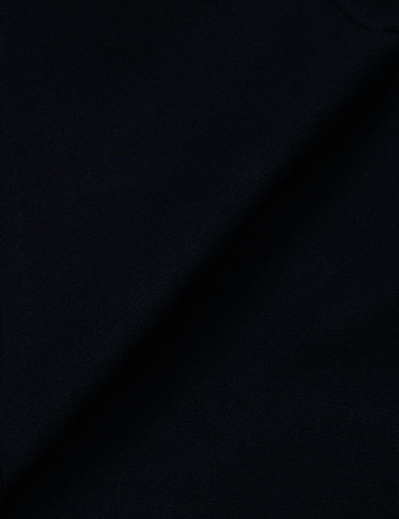 SOFT HOODED COAT(NAVY)