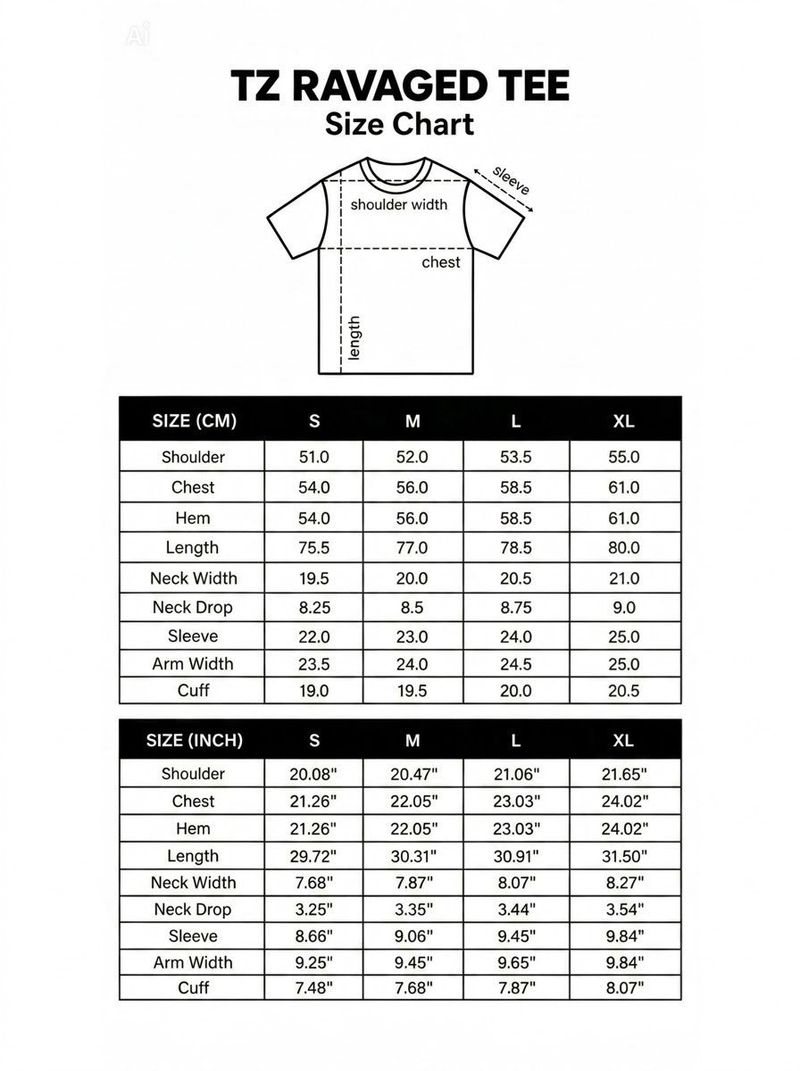 TZ RAVAGED TEE