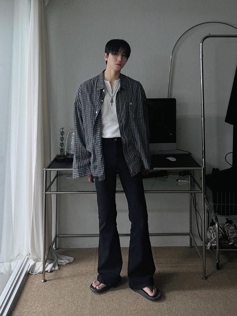 ASCLO Bootcut Black Jeans