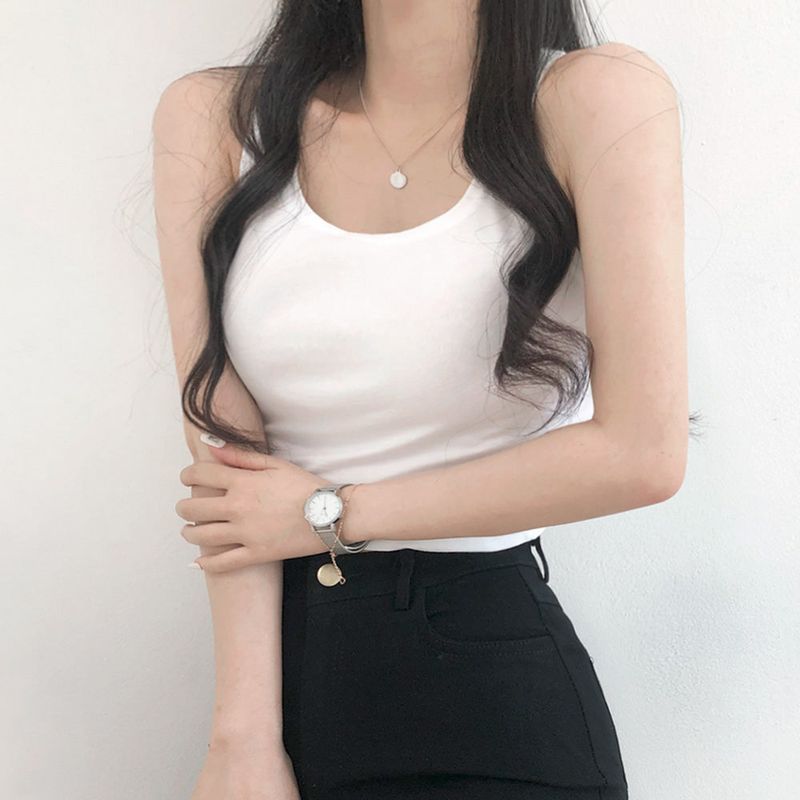BEIDELLI（ベイデリー）の「[Basic Item] Span Crop Sleeveless shirt（Tops）」