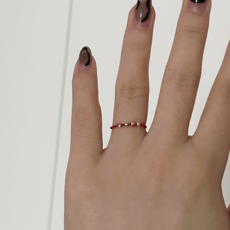 [CCNMADE][BTS V] GOOKHWA Silver Ring (Red)