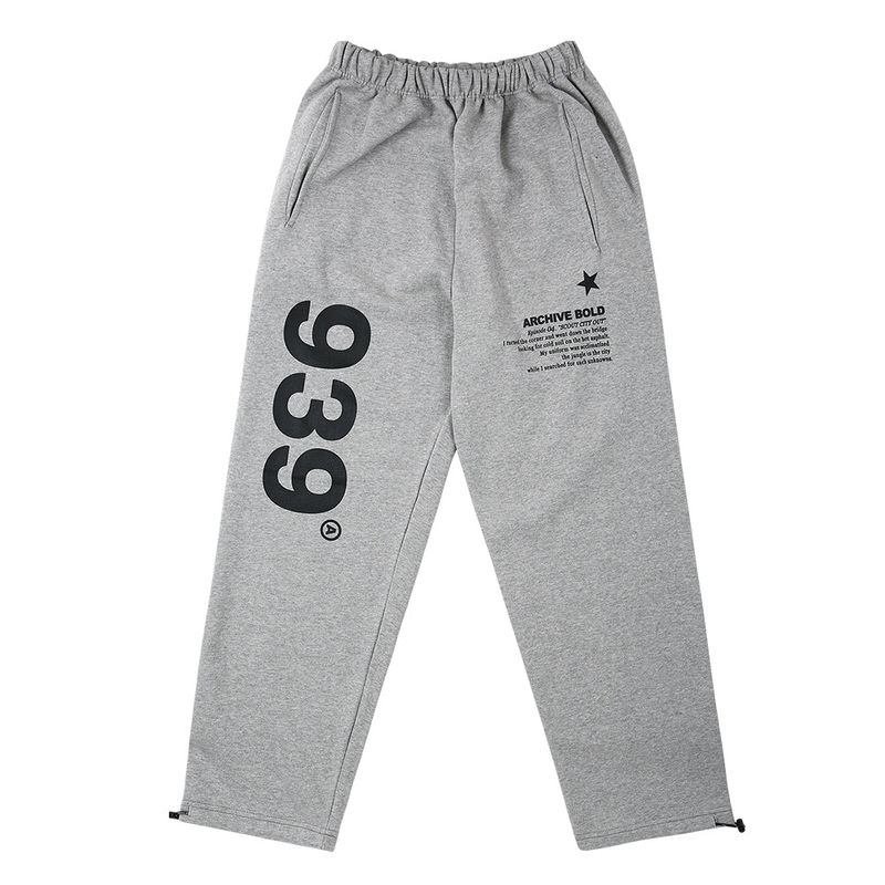 939 LOGO SWEAT PANTS (GRAY)