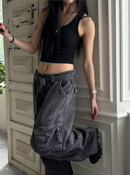 [BASIC ITEM] Rib crop sleeveless(9color)