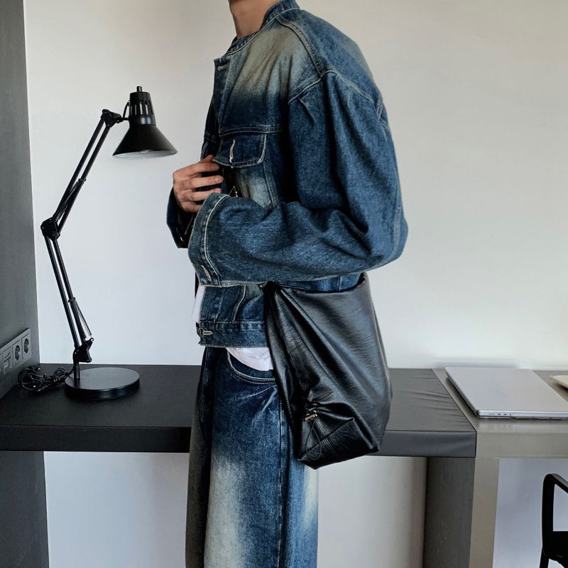 LMN Unbay Brush Crop Over Denim Jacket (3 colors)