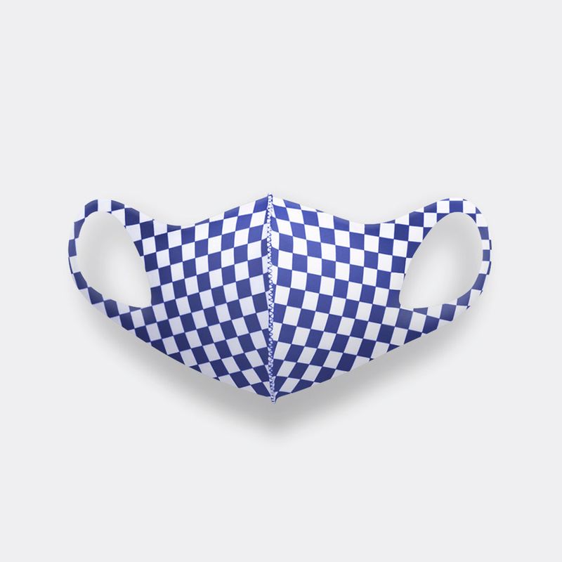 LeMASKA（ルマスカ）の「FASHION MASK - CHECKER BLUE（Fashion Accessories）」