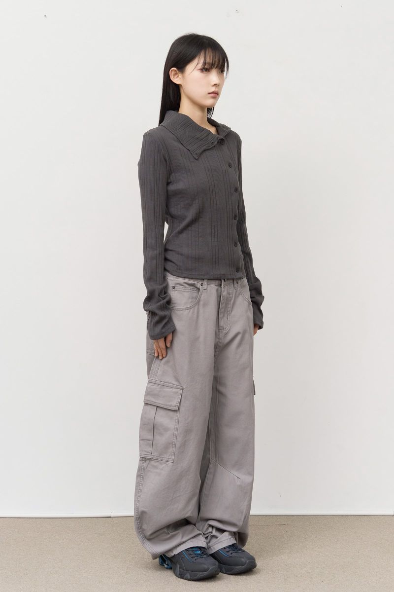 Bone Washed Cargo Pants