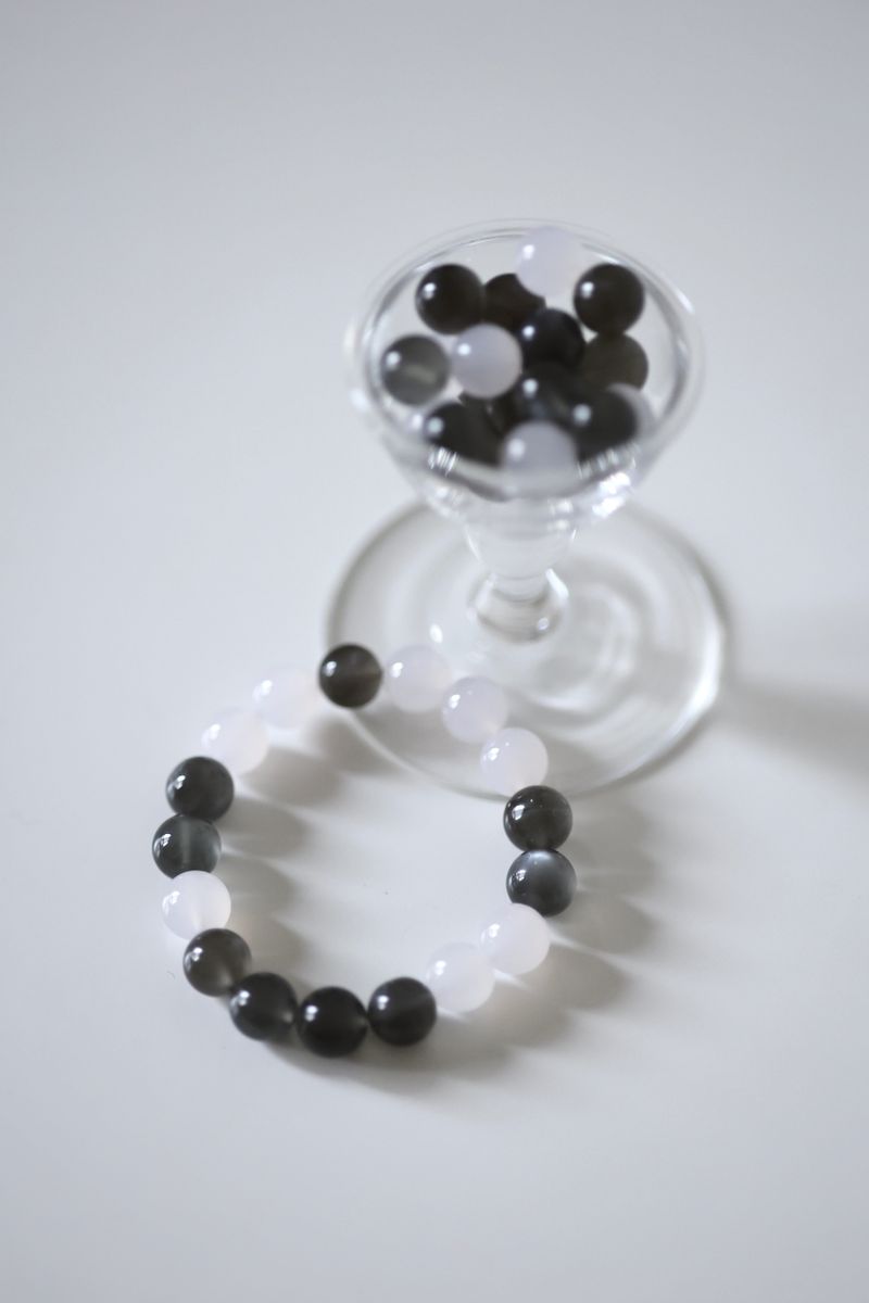 Hojicha Crystal Bracelet handmade
