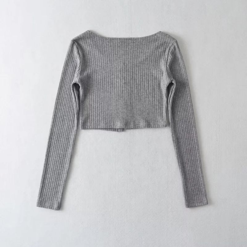 Hook Ribbed Crop Top 232292339