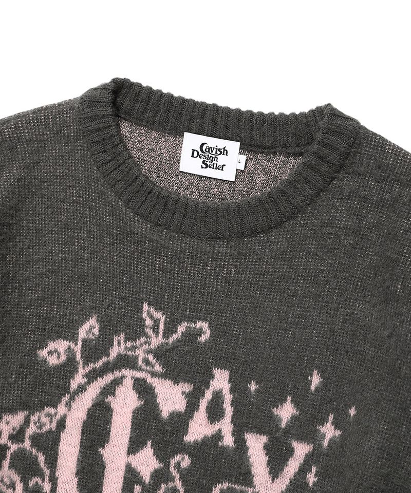 IVY BRUSHED KNIT SWEATER CHARCOAL(CV2EFUK602A)