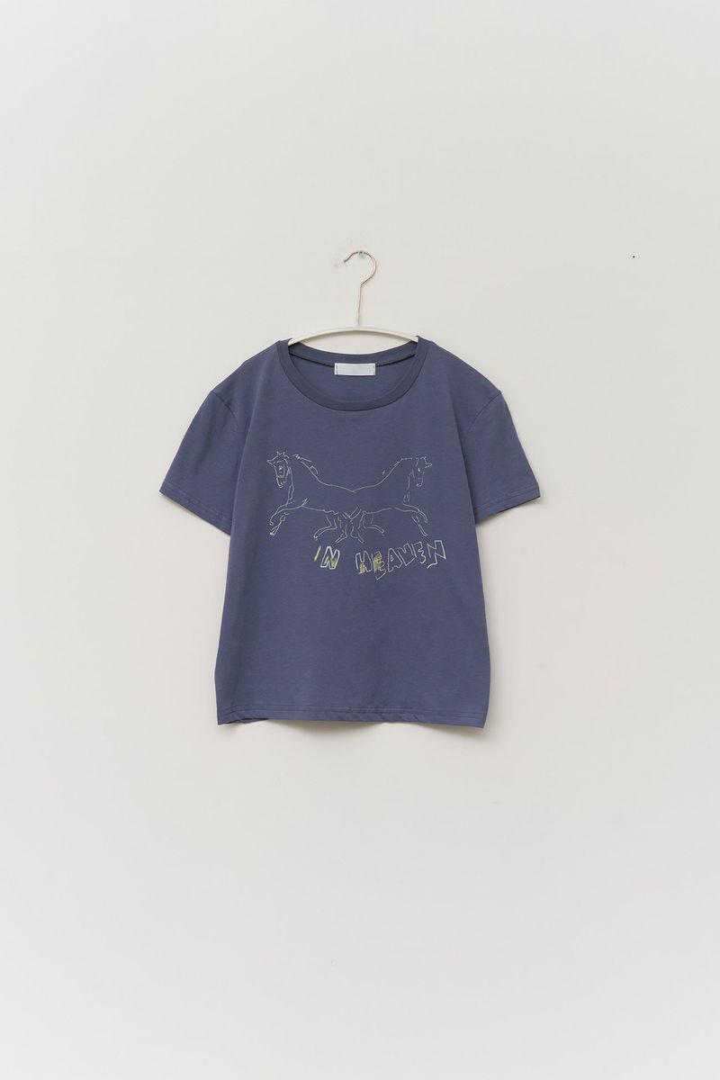 (W) Pony Printed Top
