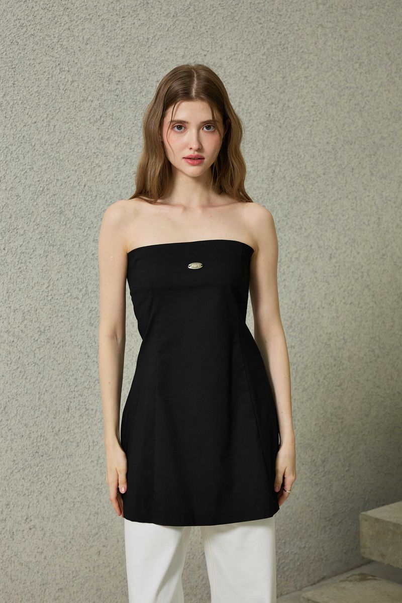 KITTEN MINI DRESS / BLACK
