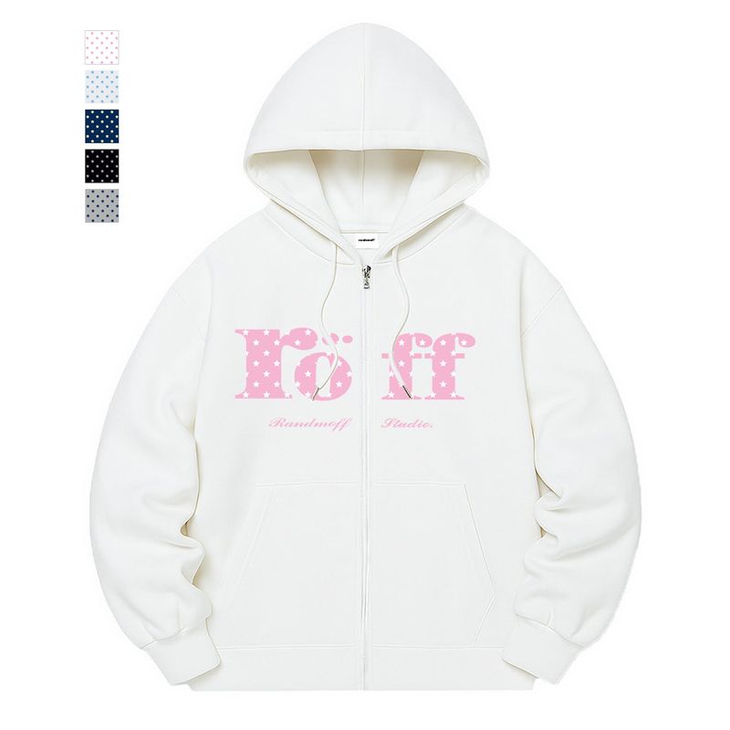 RANDOMOFF（ランダムオフ）の「ロフタイププレースペーススターセミオーバーフィットジップアップ (5color)（トップス）」