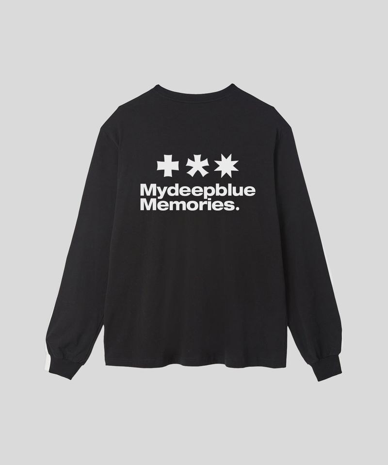 MM SYMBOL LOGO LONG SLEEVE T(BLACK)