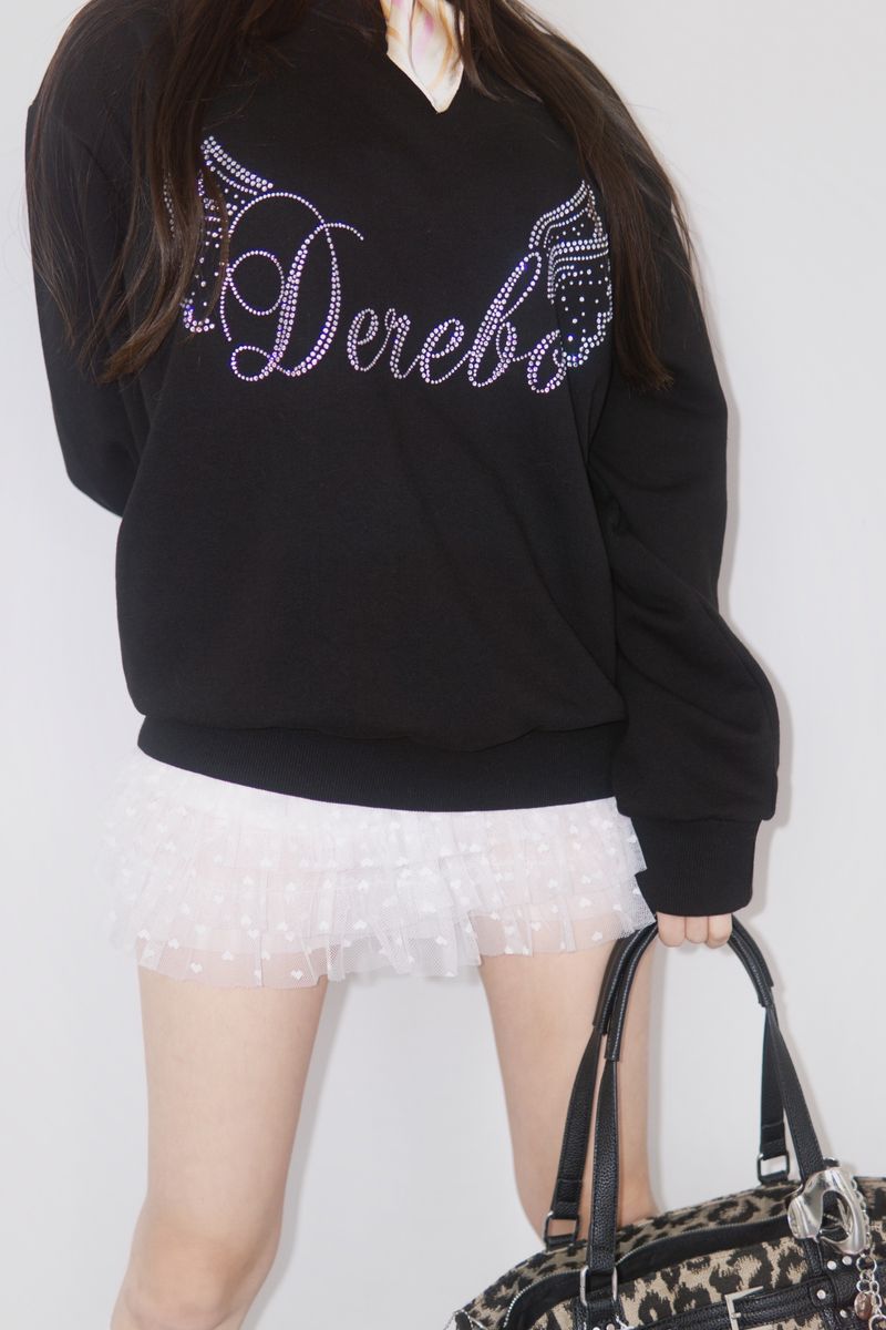 heart frill cancan mini skirt
