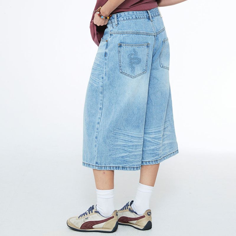 Sserpe（セルぺ）の「Snake Bermuda Denim Pants Light Blue（Pants）」