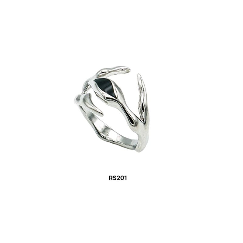 Black odd Ring (4ver.)