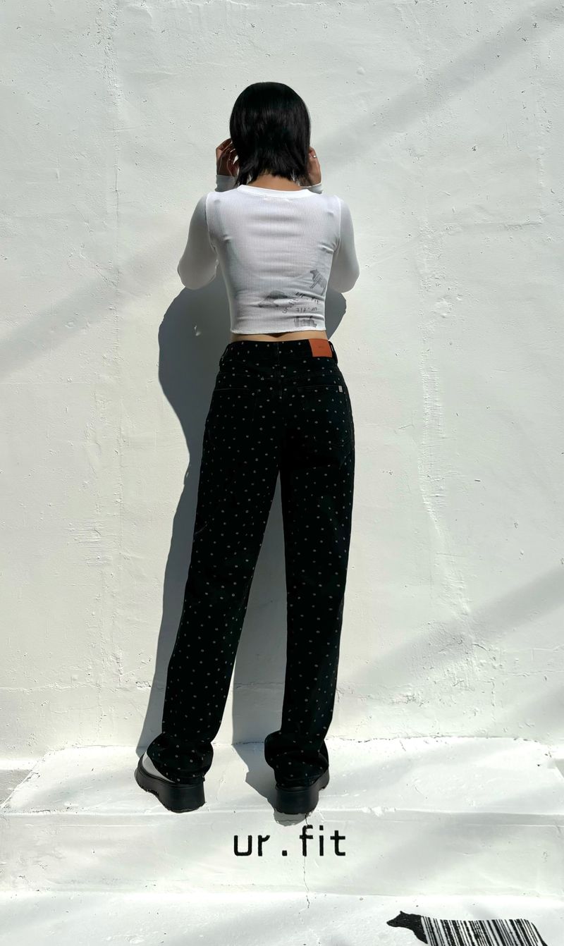 FLOWER DOT DENIM PANTS code 23001