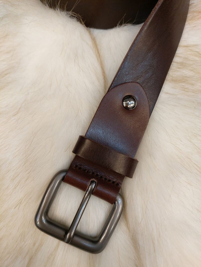LMN Laurent Metal Cowhide Belt (4 colors)