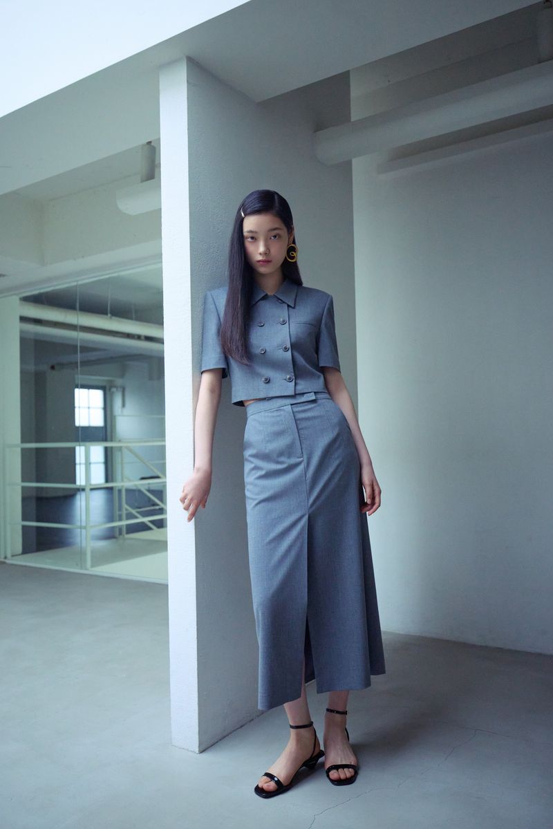 HANAVO（ハナボ）の「NO.27 SKIRT - GREY（Skirts）」
