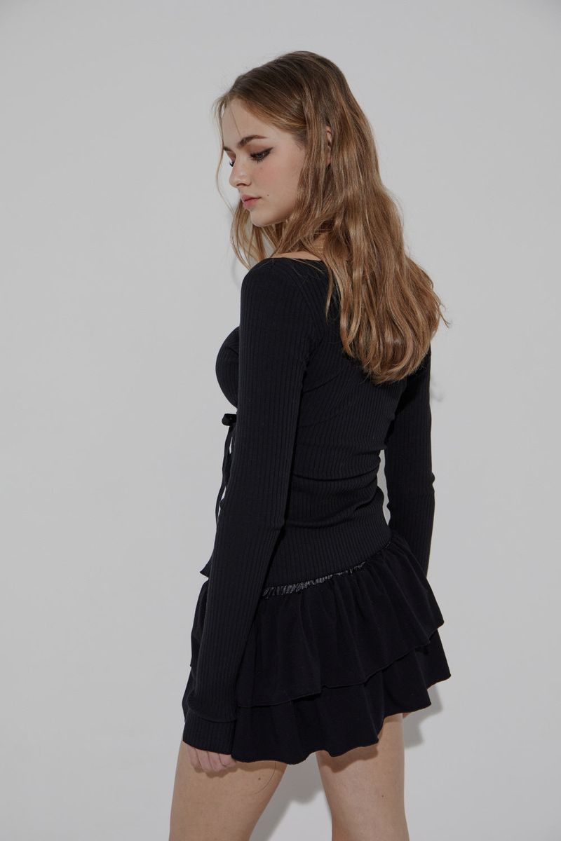 DOUBLE TIERED SKIRT