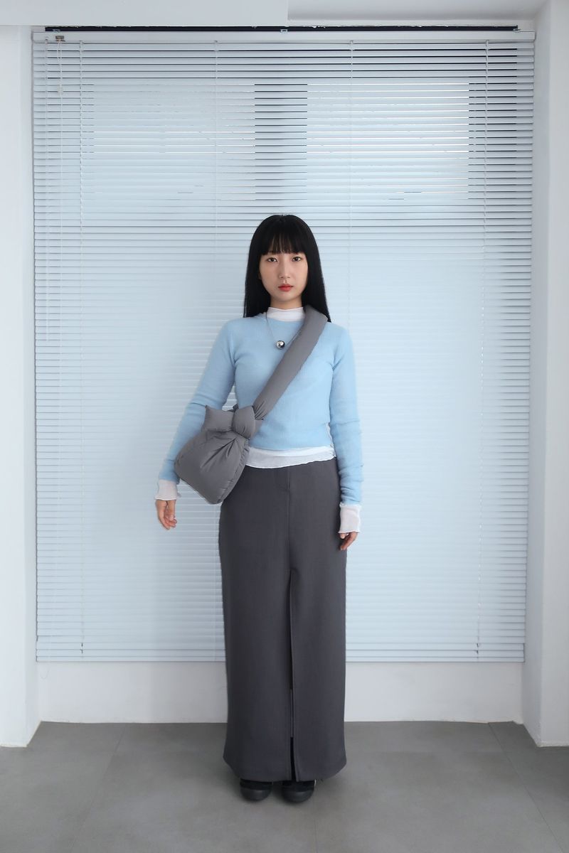 PILLOW CROSS BAG GREY