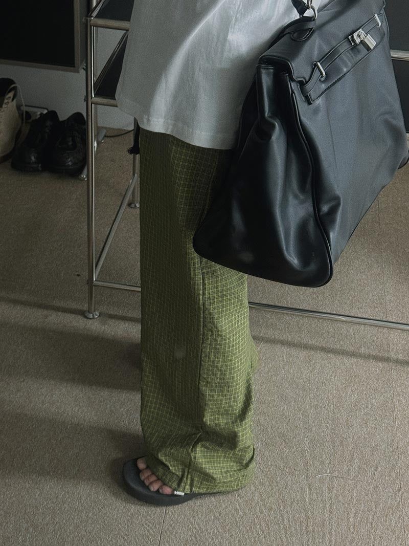 Garments Pajama Tartan Check Pants (2color)