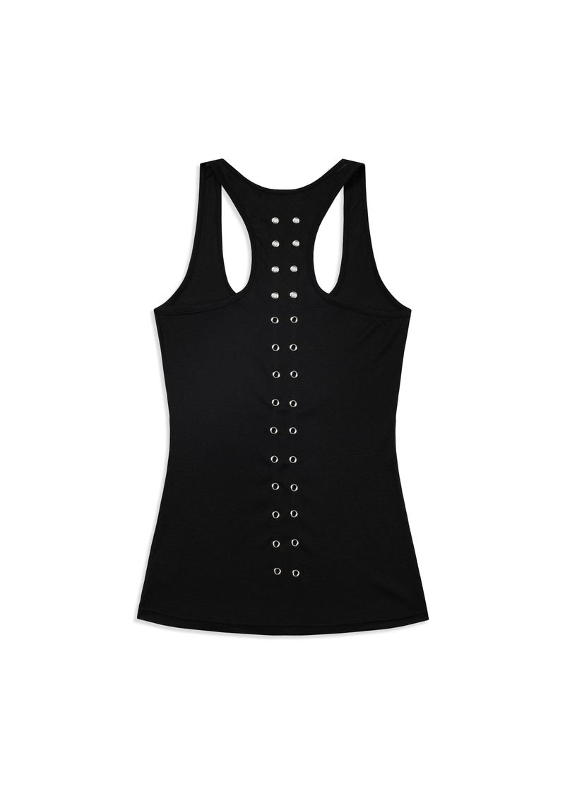 SEQUIN FACE SLEEVELESS(BLACK)