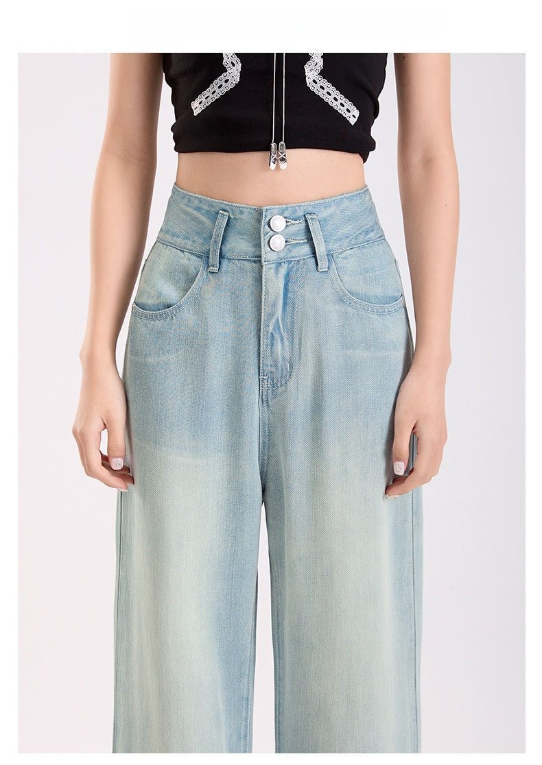 Lyocell Lightweight Wide Leg Denim Pants