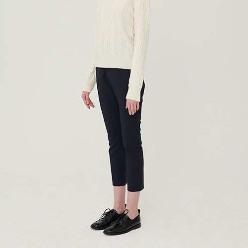 WAIST BANDING SLIM PANTS