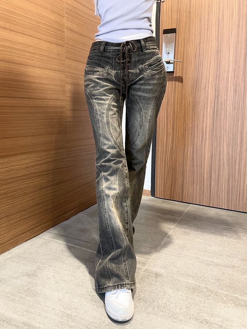 Seow(ソウ)の「1198. Y2K eyelet low washing denim pt(Pants)」