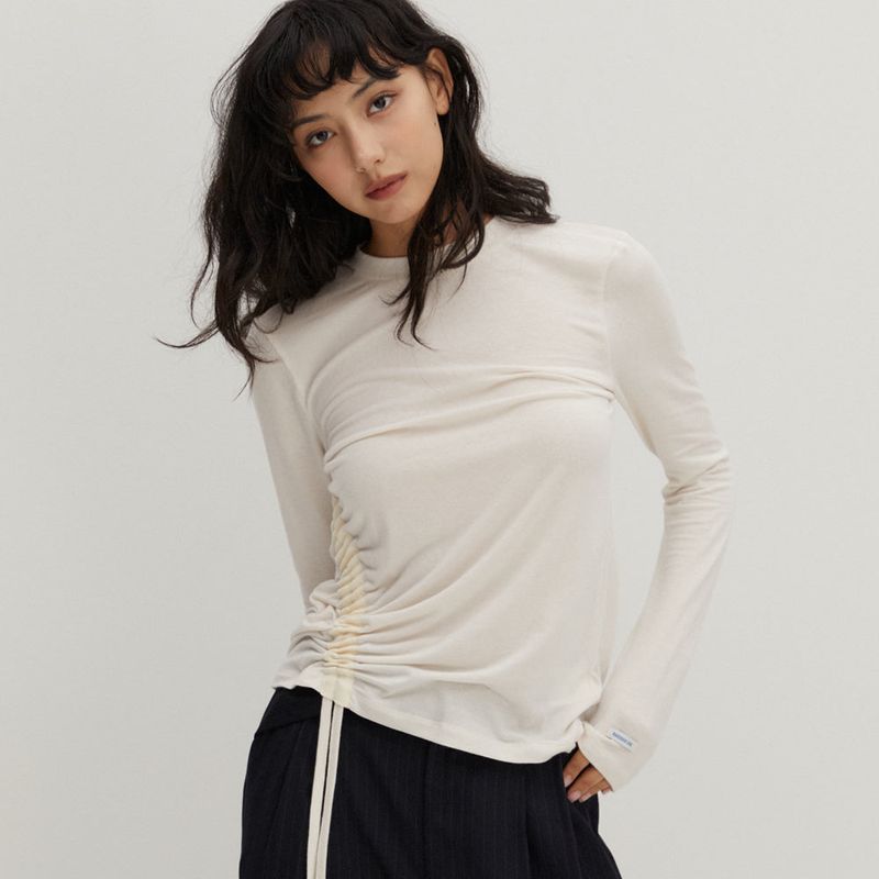 RAVEROUS(レイバロス)の「Side String T/Shirts Ivory(Tops)」