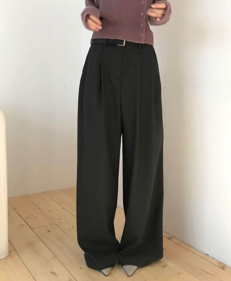 cloudemotion(クラウドエモーション)の「ピアジェピンタックワイドsl ( belt set )(パンツ)」