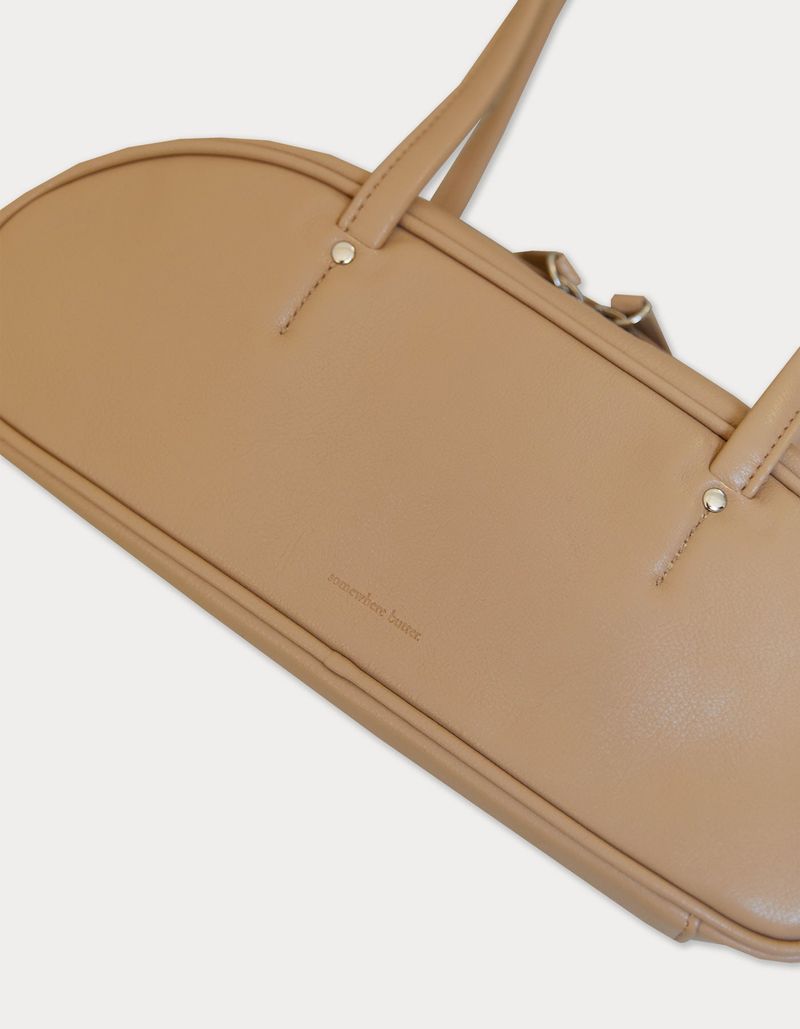 demi baguette bag - sand beige