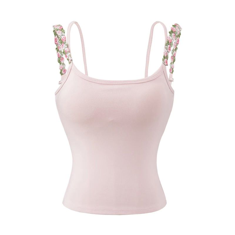 Cozy&Kitsch（コージーアンドキッチ）の「Aveline Floral Strap Top（Tops）」