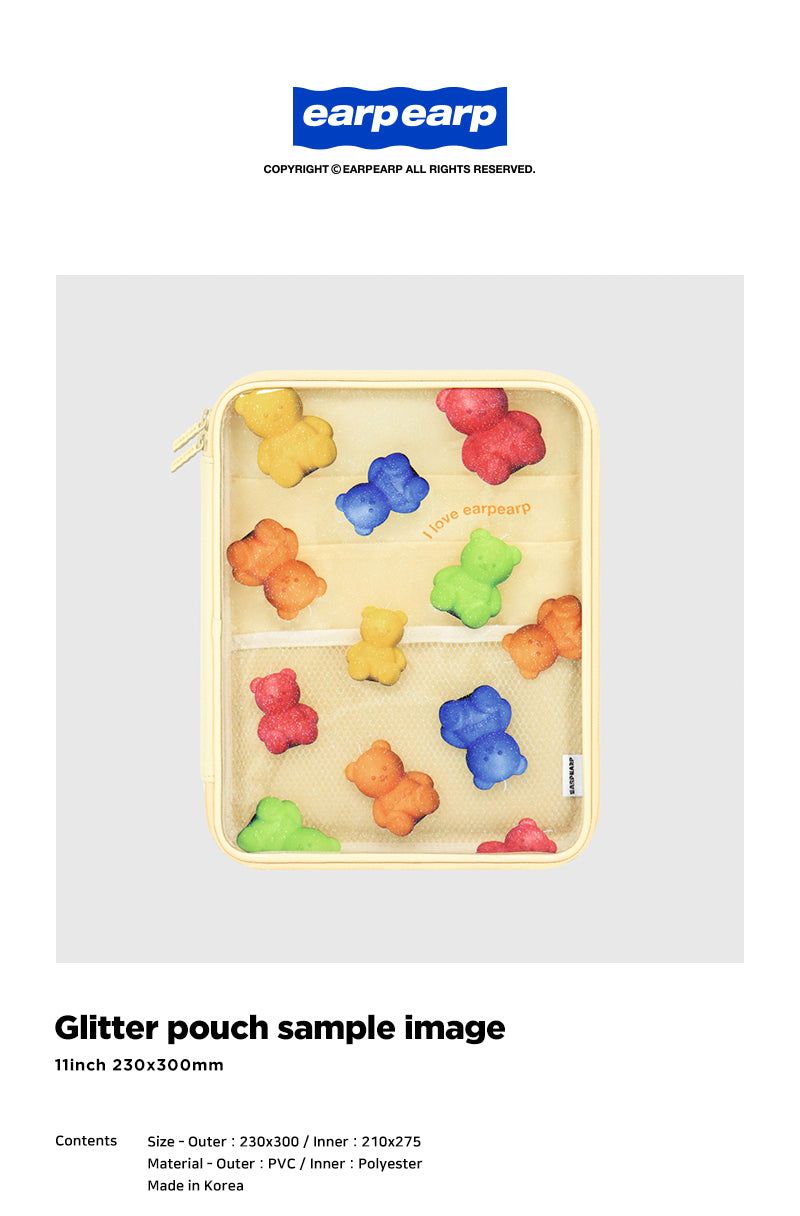 LITTLE FIRE COVY PATTERN-COLORFUL(11INCH PVC POUCH)