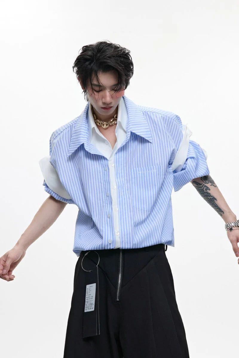 Argue Cultureの「Layered Stripe Oxford Shirt(Tops)」