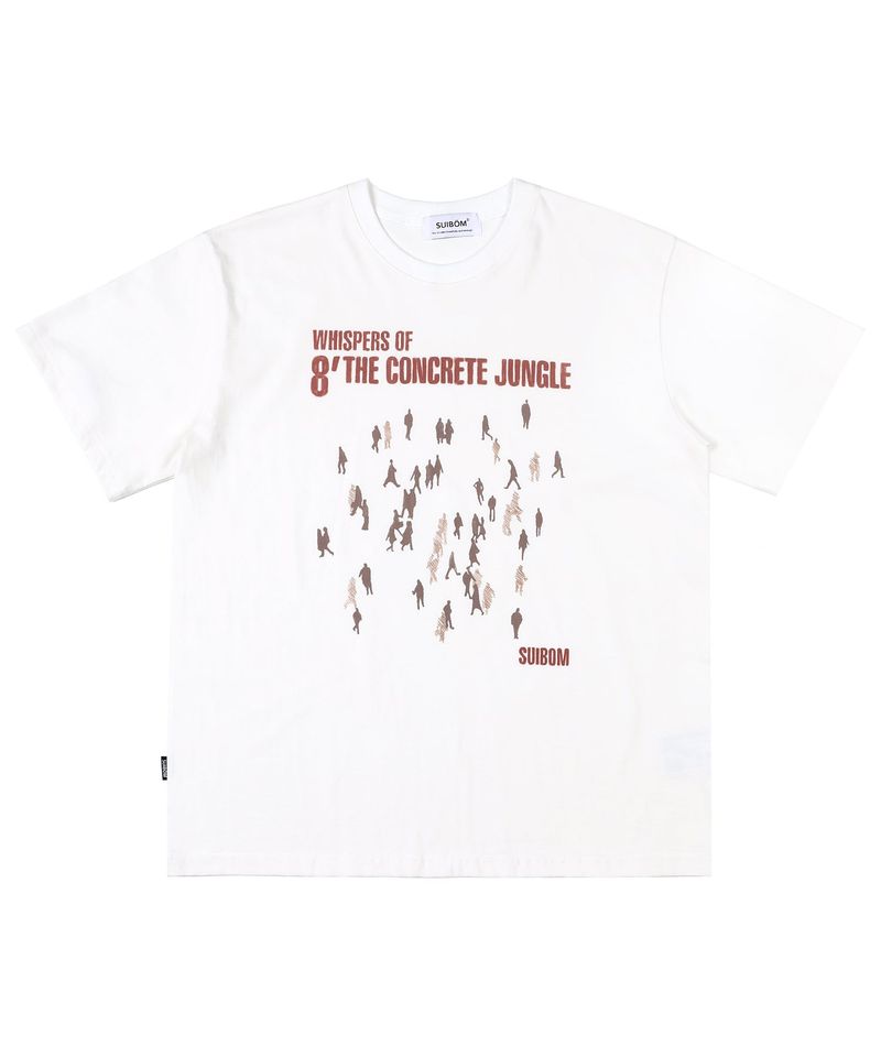 SUIBOM（スイボム）の「CONCRETE JUNGLE T-Shirt in Off white（Tops）」